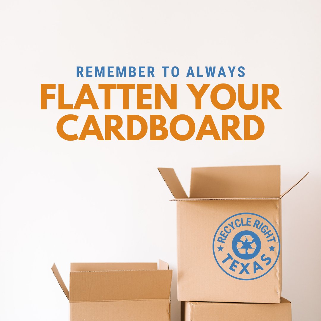 💡 DYK? Cardboard is one of the key components of our supply chain and can be recycled up to 7 times!

Make sure you #KnowWhatToThrow so you can #RecycleRight!
#TexasRecycles #RecyclingSTAR 

For more info visit TexasRecyclesDay.org