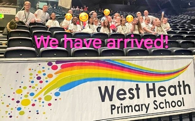 westheathprim's tweet image. We have arrived at Young Voices! We are all very excited🎉
#WHPS #WHPSMusic #WHPSChoir #Artsmark20 #YoungVoices2022