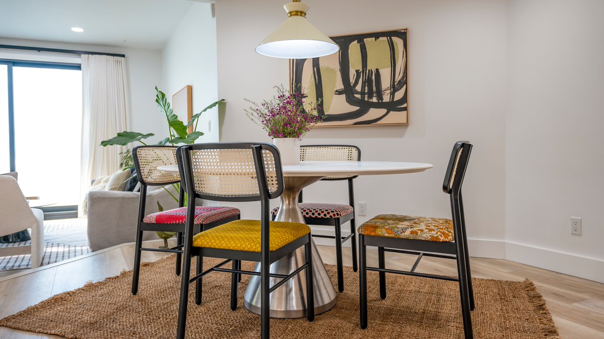 PropertyBrother's tweet photo. How amazing was @LisaKudrow on this week's #CelebIOU?! 🤩🏡🛠 We loved helping her surprise Thea, her friend and cousin, with a stunning condo renovation. Go #InsideTheDesign for details on the beautiful living room, dining room, outdoor deck & more → https://t.co/UplKwuhJ04 https://t.co/iaI1lhKPpG