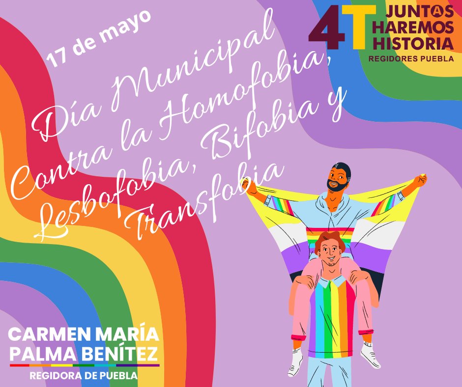 Este día se creo para denunciar la discriminación de la cual son objeto las personas con preferencias sexuales diferentes a las "convencionales" como es el caso de homosexuales, transexuales, bisexuales y lesbianas en todo el mundo.
#JuntxsSeguimosHaciendoHistoria
