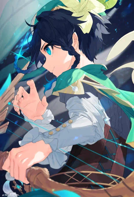 『風と詩の射手』
#原神 #venti 
#GenshinImpact 