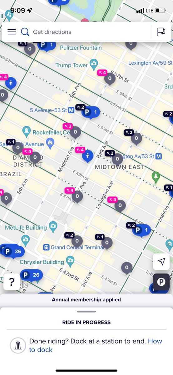 .<a href="/CitiBikeNYC/">Citi Bike</a> figure this out, zero docks available throughout midtown