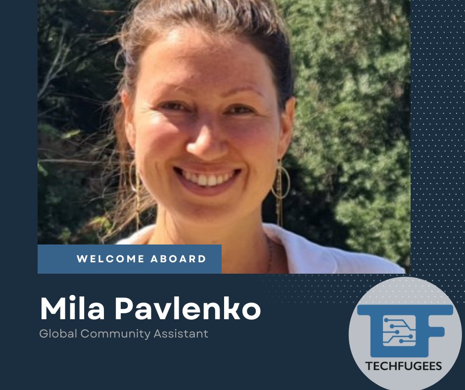 Techfugees' team is growing ! 👥We're really excited to introduce you to Mila Pavlenko who officially join #Techfugees as Global Community Assistant to support #tfchapters scaling #technologies with and for #refugees internationally 🌍