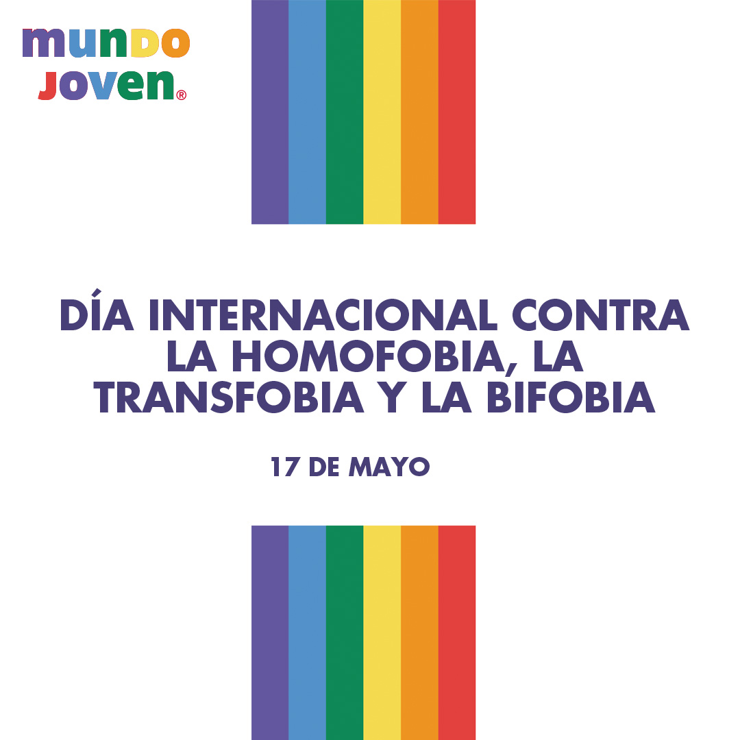 mundo_joven's tweet photo. La #ONU en el año 2004, proclamó el 17 de mayo como el Día Internacional contra la #Homofobia, #Transfobia y la #Biofobia, en conmemoración del día en que se eliminó la #homosexualidad de la clasificación internacional de enfermedades mentales por la Asamblea General de la #OMS. https://t.co/gopACGQMv8