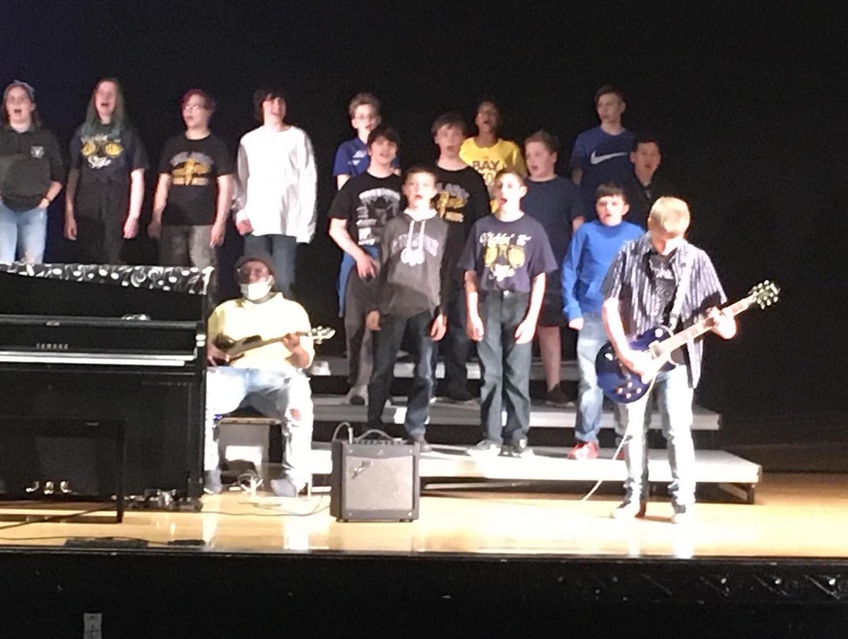 Great job by our Vocal Music students at their final performance of the year. 
We are so proud of you. 
Thanks Mr. Hoke.