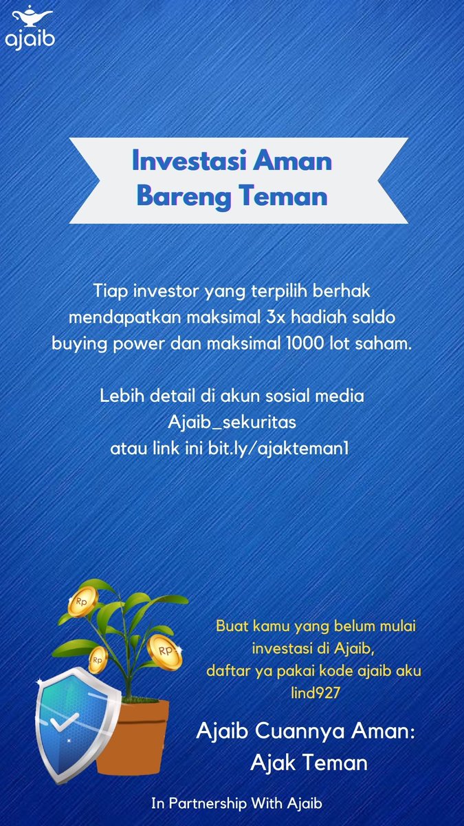 FiboPrincess's tweet image. Ajaib Cuannya Aman : Ajak Teman
bit.ly/ajakteman1
@ajaib_investasi