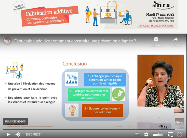 smetropolyt's tweet photo. #JTFabricationadditive,@INRSfrance, l’intervention de Liên Wioland, démontre qu’outre les questions techniques et métrologiques, l'apport des sciences humaines et sociales est fondamental pour mieux comprendre comment les différents acteurs perçoivent et gèrent les #risquespro. https://t.co/R91i8lGumM