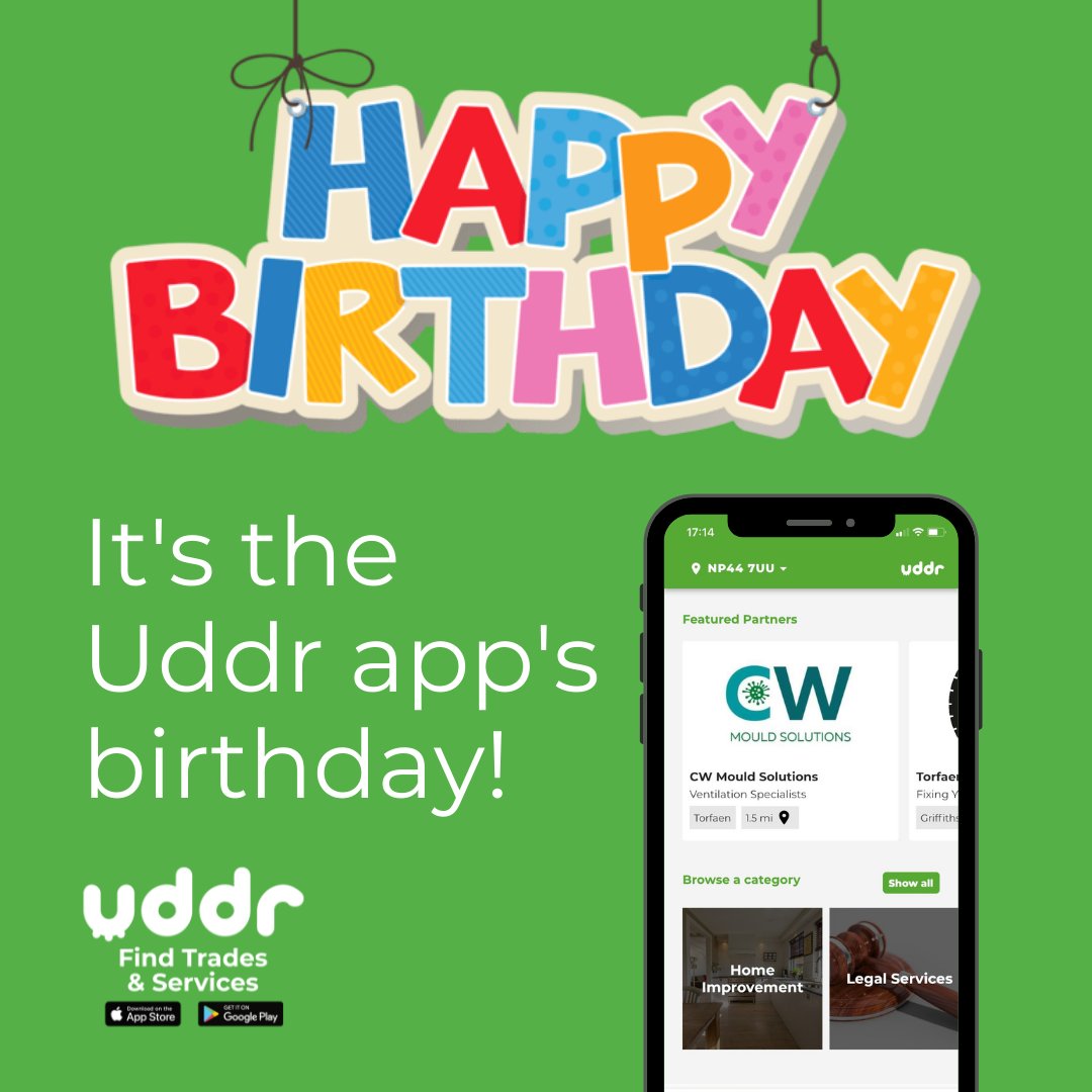 uddrservices's tweet photo. Happy birthday to us, happy birthday to us....🎶🎂

It's the Uddr app's birthday today and we are celebrating its success so far!

Thank you to every person and every business who has helped support the app so far. Here's to many more years of Uddr! 💚 https://t.co/AWpvHDYq4e