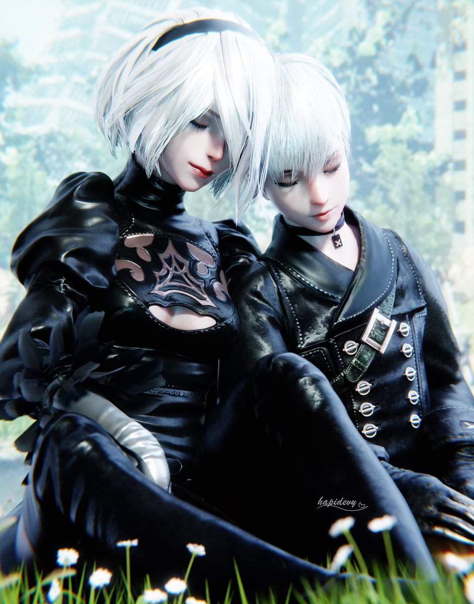 hapidevy's tweet photo. Resting 💕
#NieRAutomata https://t.co/eJrJQMHIEo