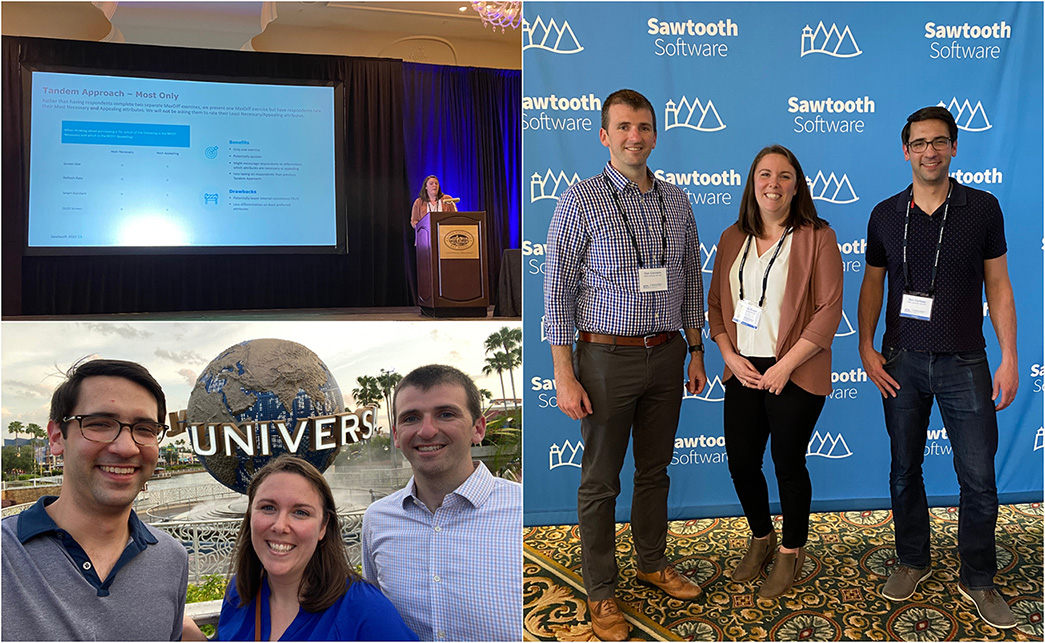 ksrinc's tweet photo. Shout out to our Marketing Sciences Group for their insightful presentations at the @SawtoothSoft Conference. Thank you to everyone who attended and to the organizers for putting on a great event! #sawthoothconference #mrx #insights #goodworkteam https://t.co/hTWFISfWFp