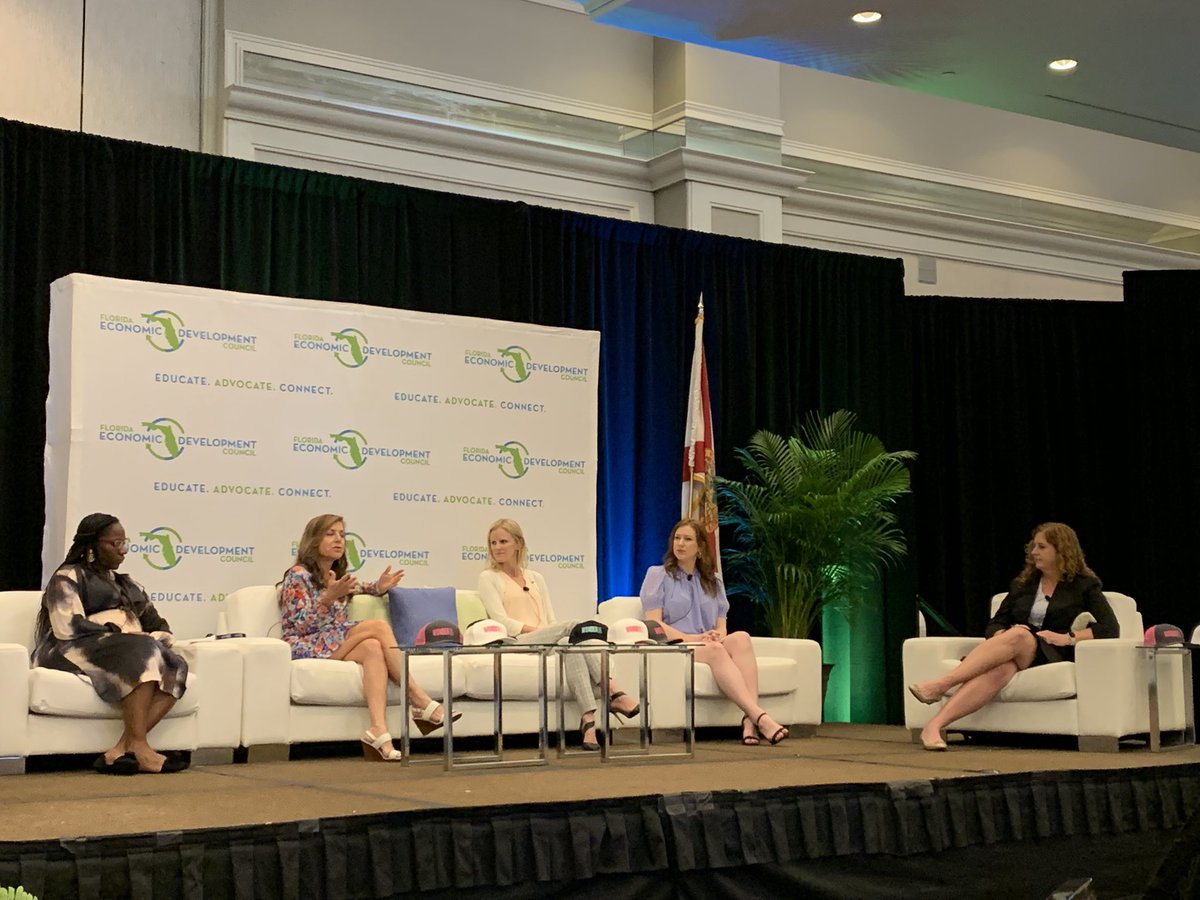 We’re thrilled to facilitate today’s first panel on #talent attraction with <a href="/CareerSourceFL/">CareerSource Florida</a> <a href="/TampaEDC/">Tampa Bay EDC</a>  <a href="/JAXPartnership/">JAXUSA Partnership</a> <a href="/AboutDCI/">DCI</a> to discover what people look for in jobs and communities. #FEDC22 #FLJobs #Florida