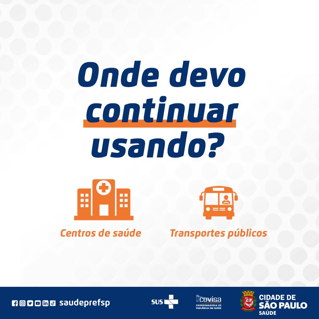 saudeprefsp's tweet photo. 💉No último sábado (14), a exigência do Passaporte da Vacina para acesso em estabelecimentos deixou de ser obrigatória na capital. A medida também desobriga o uso da máscara em táxis e transportes por aplicativo. Saiba mais em: link:
https://t.co/cugAFLQIiM
#SUS https://t.co/lfkFtUUpZy