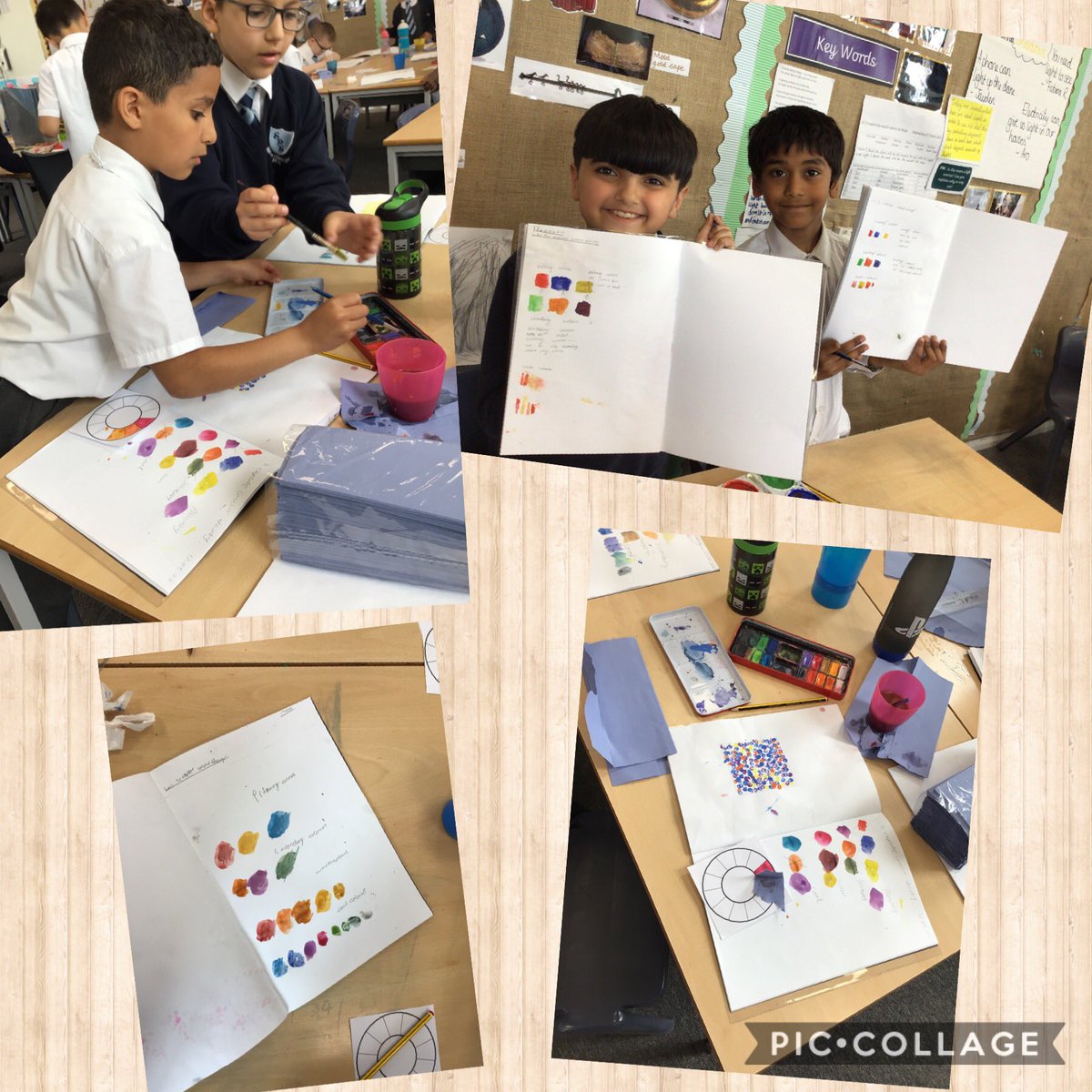 Lots of colour exploration this afternoon 🖼 🎨 #theartsatsmithdown #smithdownart @Artsmarkaward