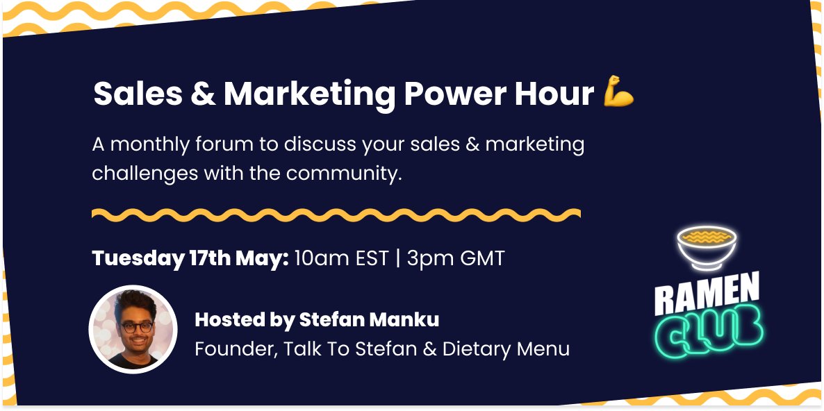 Not long until our monthly Power Hour with the inimitable <a href="/StefanManku/">Stefan (QuickHire VA)</a> 🙏