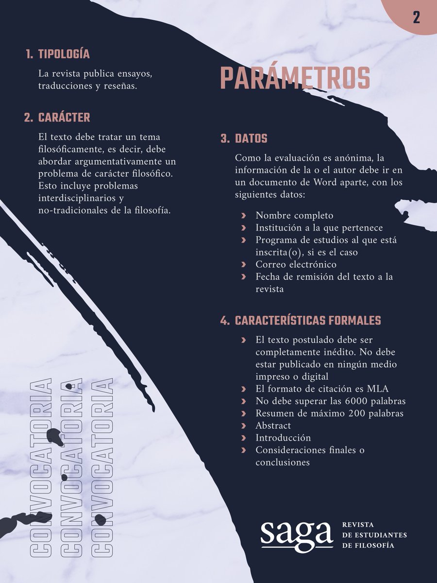 RevistaSaga's tweet photo. ¡Abrimos la convocatoria para la recepción de textos para nuestro Número 43! 🤓🤓🤓
Invitamos a toda la comunidad académica a participar. 
Envía tu texto a saga_fchbog@unal.edu.co 
Fecha límite de recepción: 16 de junio de 2022. https://t.co/ZLLzz9NEQO