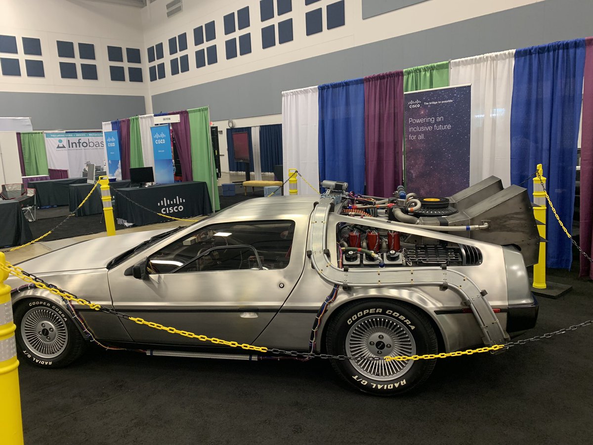 So the Texas Region 1 Conference has a Back to the Future Delorean... Kinda awesome!