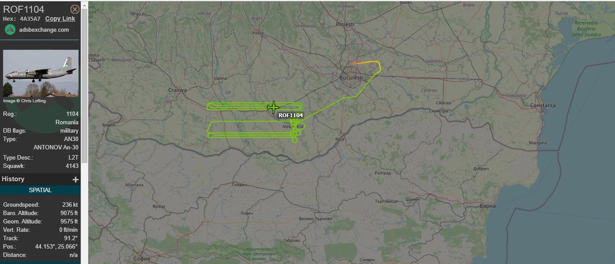 Laurent_Le_Bloa's tweet photo. #Romania AF AN30 #ROF1104 flying along #Bulgaria border https://t.co/NCKHJDLjLR