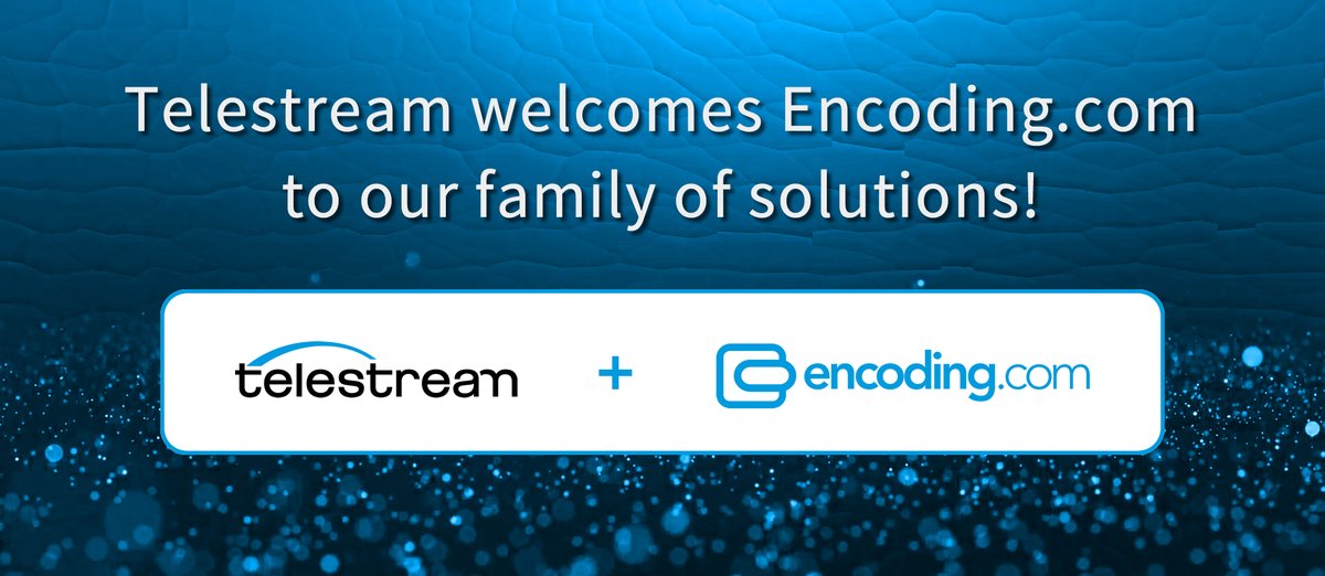 encodingdotcom's tweet image. Telestream Acquires @encodingdotcom @Telestream 
telestream.net/company/press/…