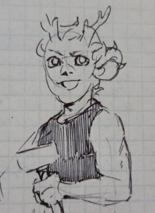 Here a quick doodle of buffbo because I got a 5 in my anatomy class
#tubbofanart 