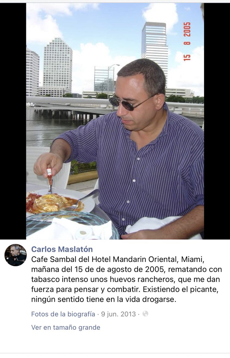 “Existiendo el picante, ningún sentido tiene en la vida drogarse”