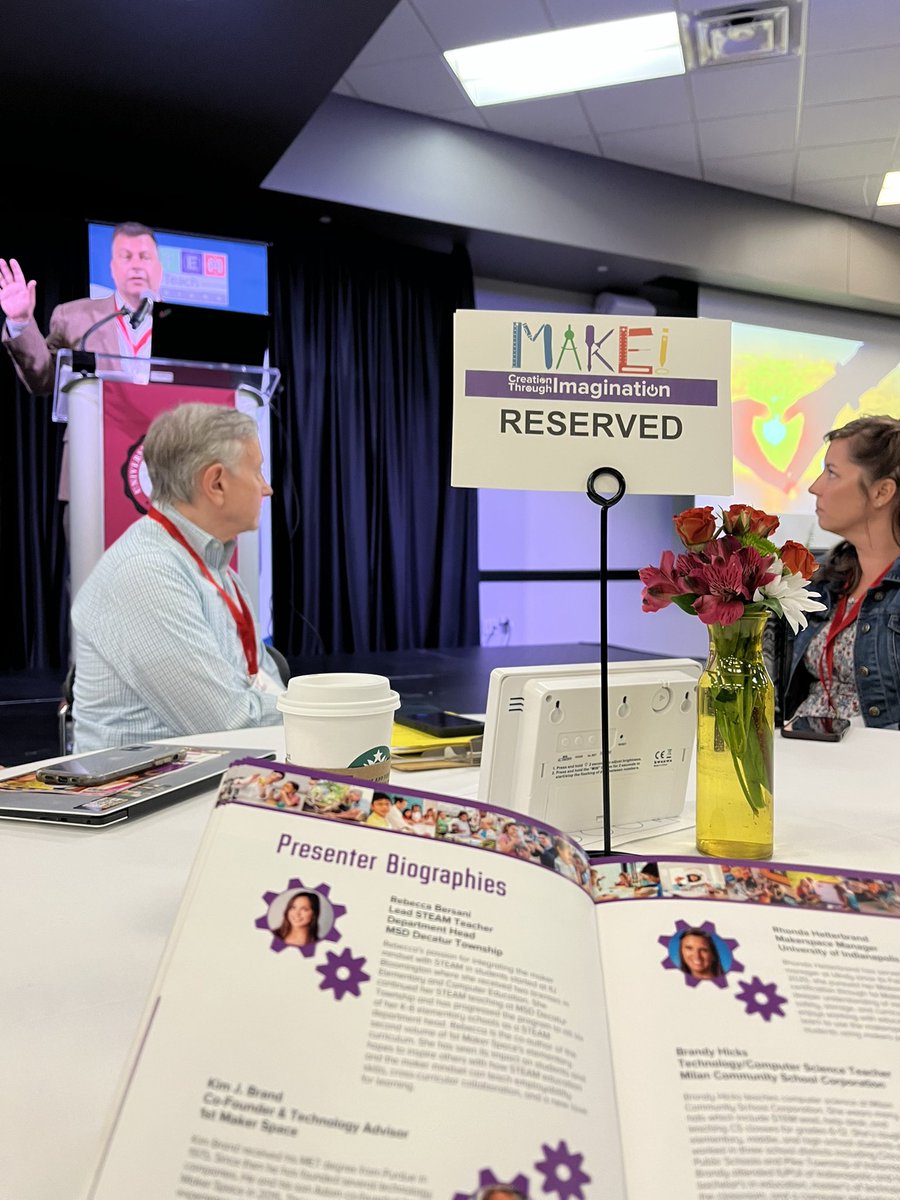 Honored to be part of this group in instilling the #MakerMindset in more schools in Indiana through the <a href="/CELLuindy/">CELL at the University of Indianapolis</a> #STEM Teach MAKE! Conference today. <a href="/1stMakerSpace/">1st Maker Space</a> always working towards helping educators and students “Fall Back in Love with Learning” <a href="/MakerspaceMary/">Mary Rinehart</a>