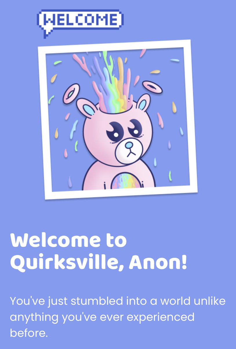 🚨 NEW TO QUIRKS ⁉️

Our very own <a href="/quirk_bear/">Beartoshi Nakamoto 🐻</a> put this Quirkie welcome website together that walks through how to get plugged into the community &amp; make sure someone gets the full Quirksperience 💯

Make sure you tag a few Quirks &amp; retweet this ⬇️

WelcomeToQuirksville.com
🔥🔥🔥🔥