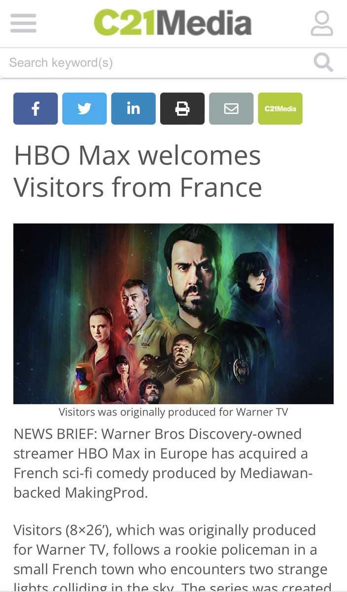 Simon Astier (@simonastierhc) on Twitter photo 🚨🚨🚨 Visitors disponible bientôt dans le reste du monde sur <a href="/hbomax/">HBO Max</a>.
Fierté incroyable et immense émotion.
Merci <a href="/WarnerTVFR/">Warner TV France</a> et <a href="/SteDrouet/">Stéphane Drouet</a> et toute l’équipe. 🚨🚨🚨 Visitors disponible bientôt dans le reste du monde sur <a href="/hbomax/">HBO Max</a>.
Fierté incroyable et immense émotion.
Merci <a href="/WarnerTVFR/">Warner TV France</a> et <a href="/SteDrouet/">Stéphane Drouet</a> et toute l’équipe.
