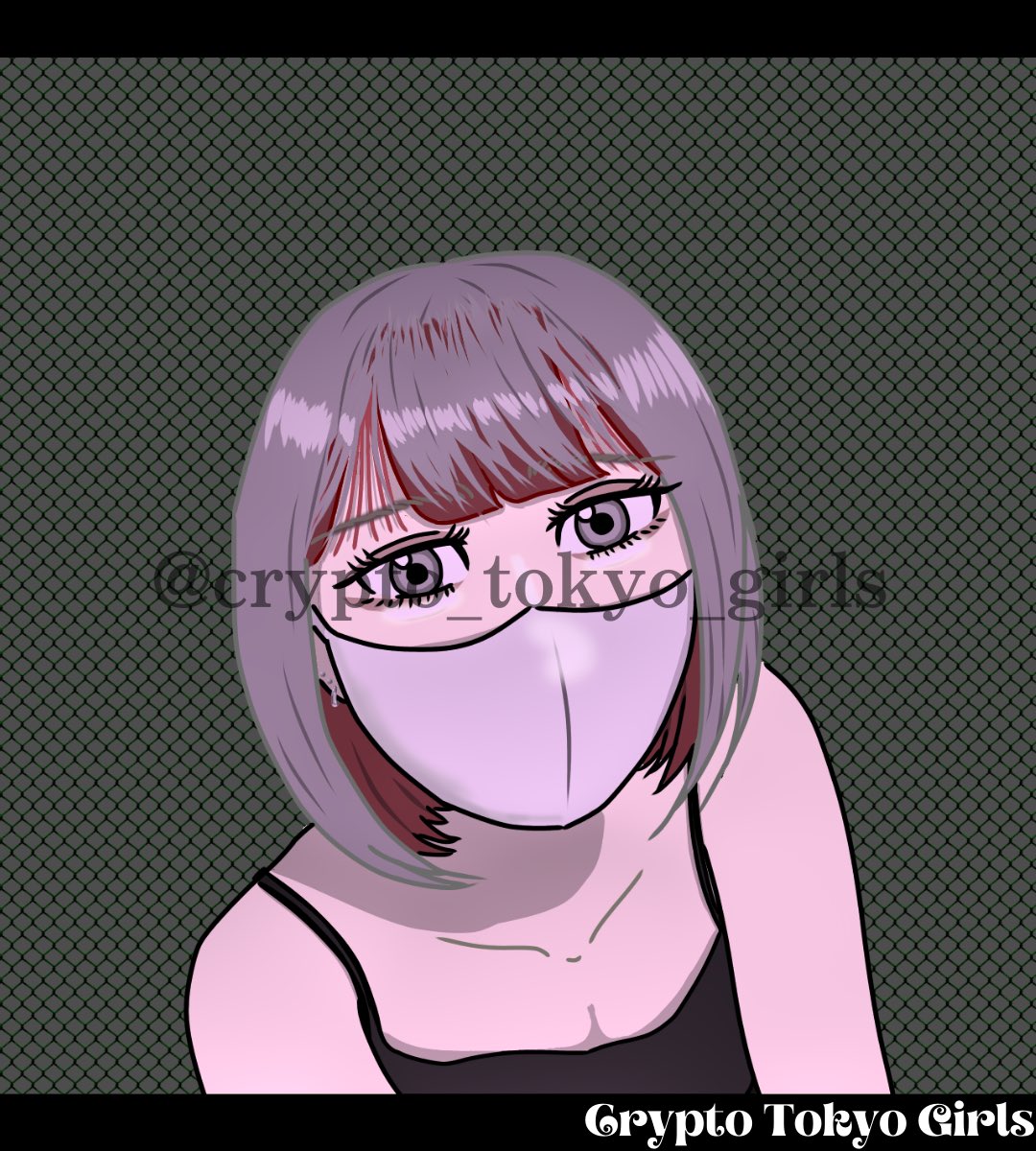 CTG_NFT's tweet photo. 【 Crypto Tokyo Girls】
#0025
 mental unstablegirl🥺× mask😷

She's a strong drinker.🥂
I hate it when you don't leave me alone.😢

メンヘラガール🥺×マスク😷

お酒に強い🥂
「構ってくれないとやだよ」

 #nftcommunity #nft #nftart https://t.co/KWS3I8xE7v