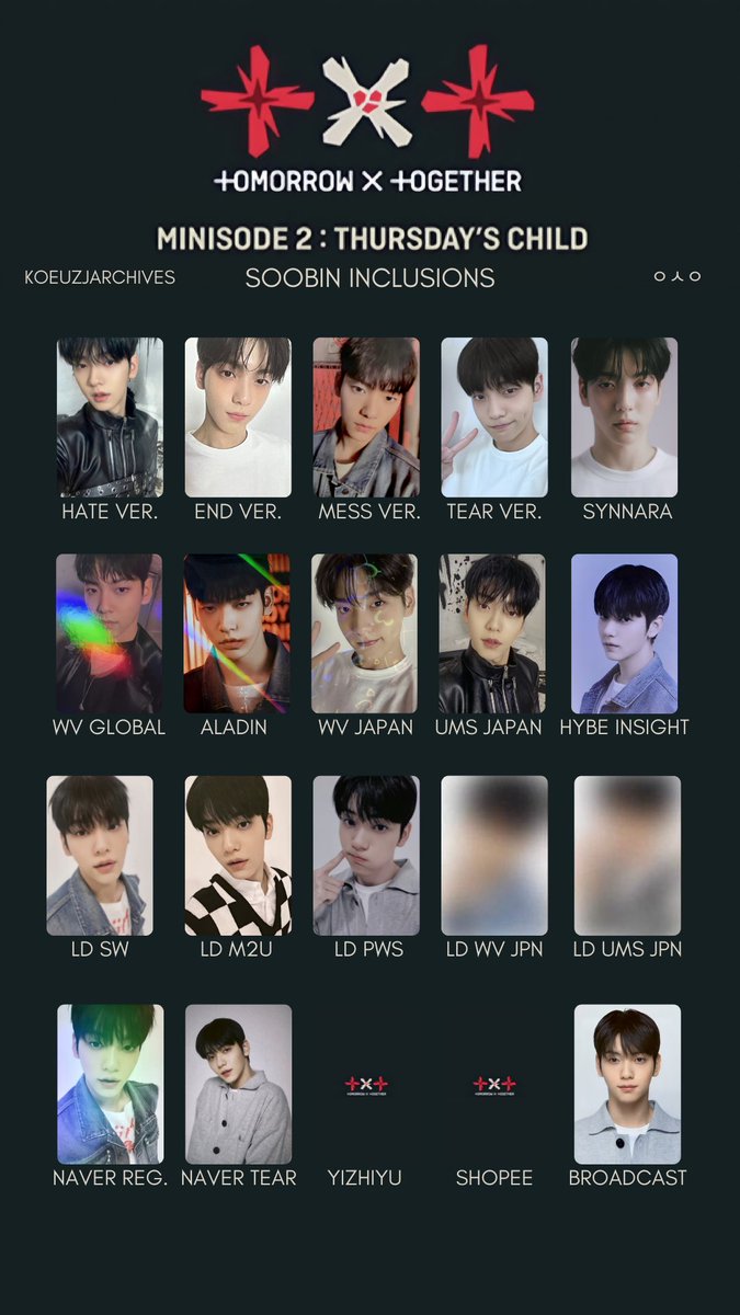 TXT Thursday's Child 日本 ラキドロ セット ヨンジュン TXT Thursday