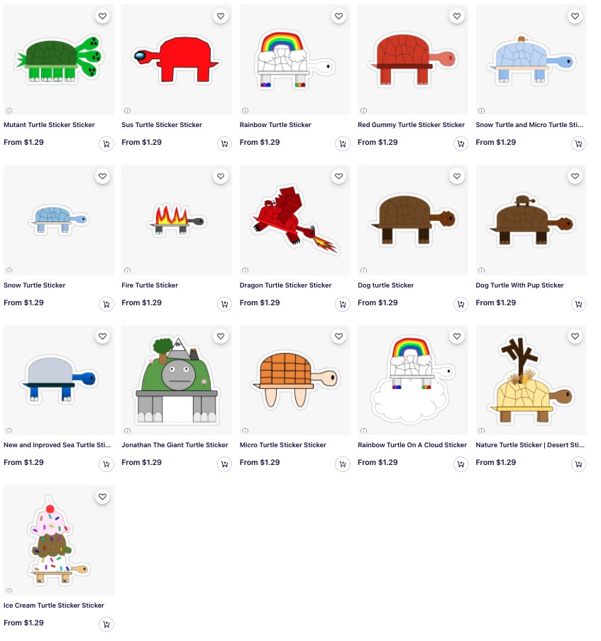 Turtle Studios stickers on Redbubble (IMakeTurtles) made by 4th graders in @MsEberman class as their passion project! redbubble.com/people/IMakeTu… #ourbmsa #oaiss