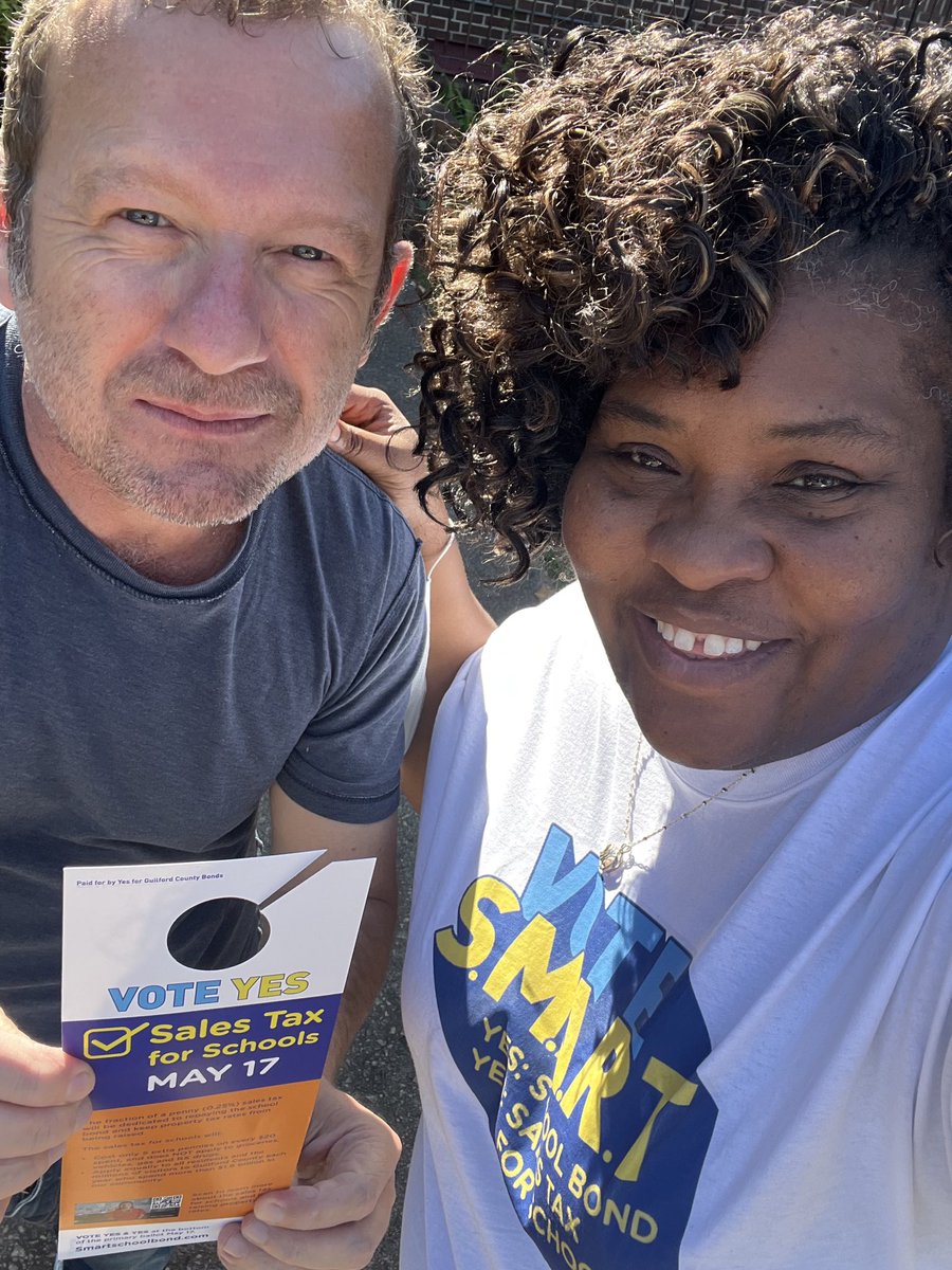 Getting the word out to support <a href="/SMARTBondGCS/">GCS S.M.A.R.T Bond & Sales Tax</a> during Election Day  with fellow principal and lifetime coach @WGMSPrincipal