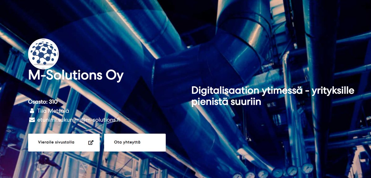 m_solutions_fi's tweet image. Huomenna se alkaa! Muista osasto 310, lähellä ohjelmalavaa. Tule jutuille ja vaikka testaamaan taitojasi pikku pulman selvittämisessä. #pohjoinenteollisuus #pote22 #M_IDIS #IndustryDataIntegrationSystem
Tästä näytteilleasettajasivullemme:
pohjoinenteollisuus.expomark.fi/yritys/25501/m…