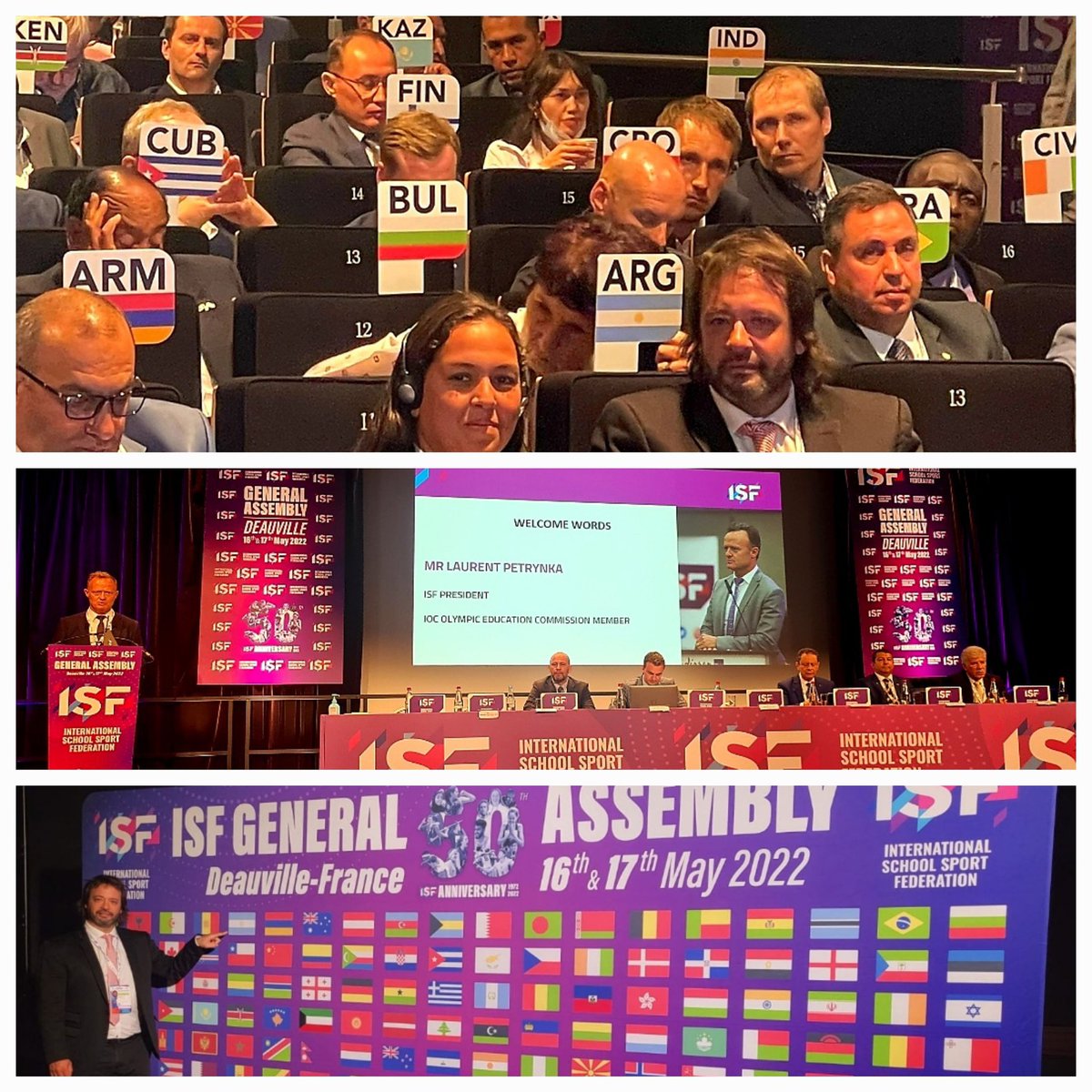 FADEarg's tweet photo. El presidente de #FADE🇦🇷 @Leot14 junto a @Eugem09, participaron de la GENERAL ASSEMBLY en DEAUVILLE👉#ISFNormandy2022🇫🇷.🏓🏃‍♀️🥋
@lpetrynka @ines_arrondo @DeportesAR
Es un orgullo estar representando al Deporte Escolar de nuestro país en la @ISFsports.
#SchoolSport #ISF👉#FADE🇦🇷❤️ https://t.co/f7hSG44Ihx