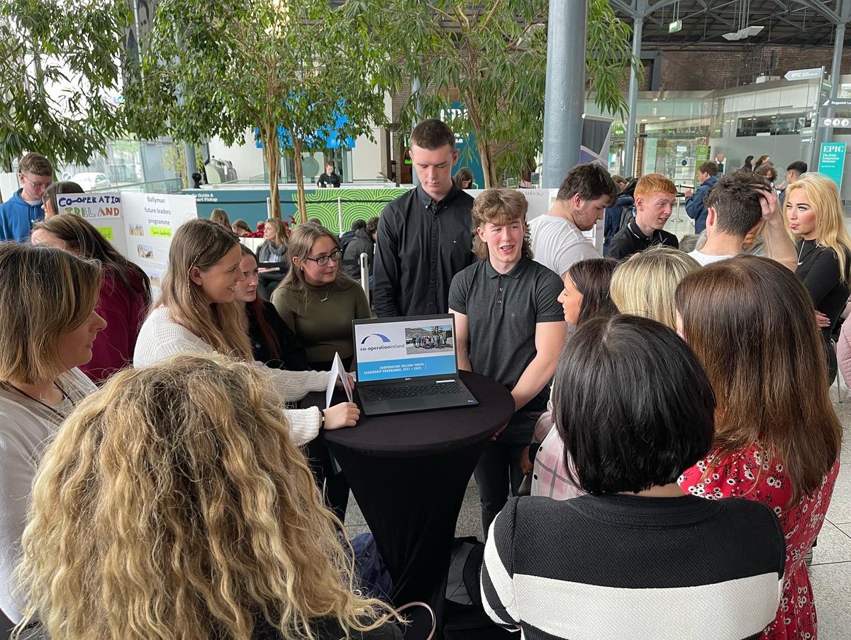 UtopianLearning's tweet photo. @cooperationirl CEO, @PFSheridan addressing the attendees at the Futures Leaders Showcase at the EPIC The Irish Emigration Museum today in Dublin.

Amazing to hear of the impact this programme has had 👏👏 https://t.co/KRYF6uvtB4