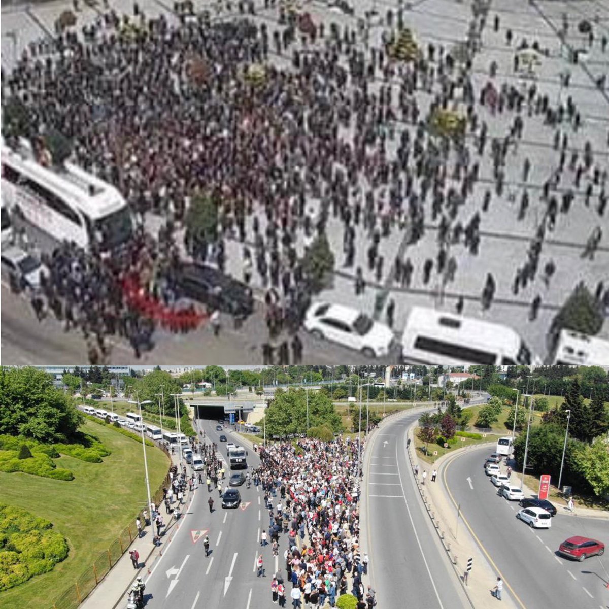 Canan abla gün arkadaşlarını toplamış , Atatürk Havalimanında  protesto düzenledi.
 Görüntüler mi ?
Rize mitingi değil Atatürk Havalimanı 😎 
SENİNLEYİZ REİS 🇹🇷
#ErdoğanıDurduramayacaksınız 
#MilletBahcesi