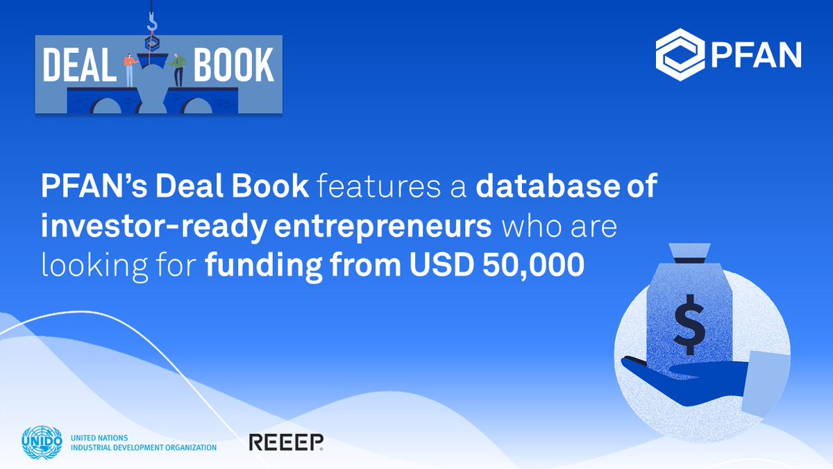 PFAN_Global's tweet photo. Are you an #investor looking to invest in #climateadaptive projects in the #EastAfrica region? Great news for you! The #PFANDealBook features a database of investor-ready #entrepreneurs looking for funding from USD50k.

Check it out &amp; register! 👉 https://t.co/8CAAq6IFLx

#SDG7 https://t.co/V4nqksbic3
