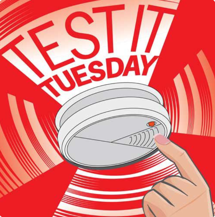 TownofGrimsby's tweet photo. The Grimsby Fire Department will be out in neighbourhoods today reminding residents to take just a second to test your smoke alarm.  Working smoke alarms save lives! Test yours today! #TestItTuesday Stay Fire Safe, Grimsby! https://t.co/ZiRJsDQqPd