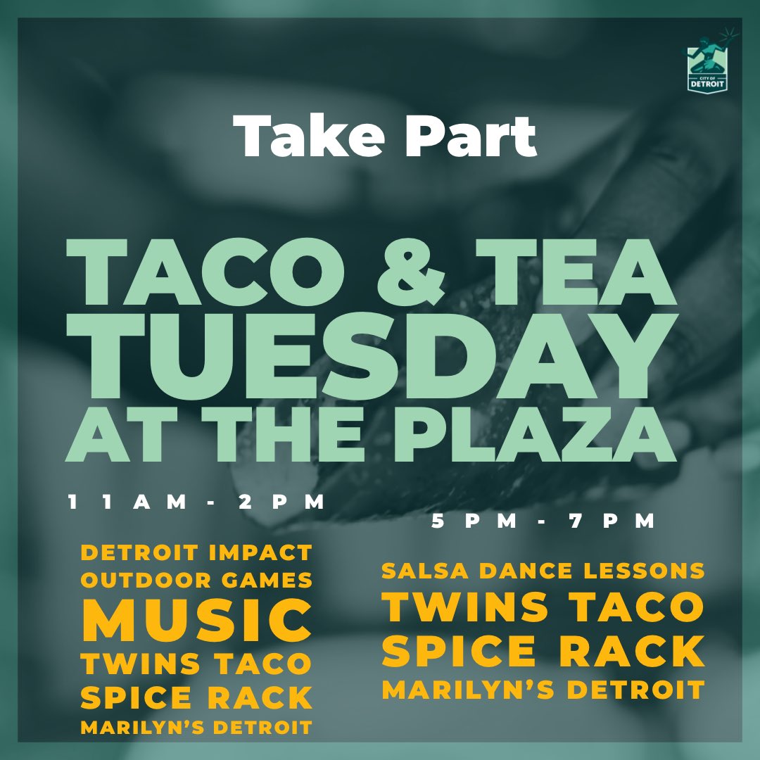 Today is Taco &amp; Tea Tueaday🌮☕️

Take a look at todays activities and food trucks🤩 #TakePart