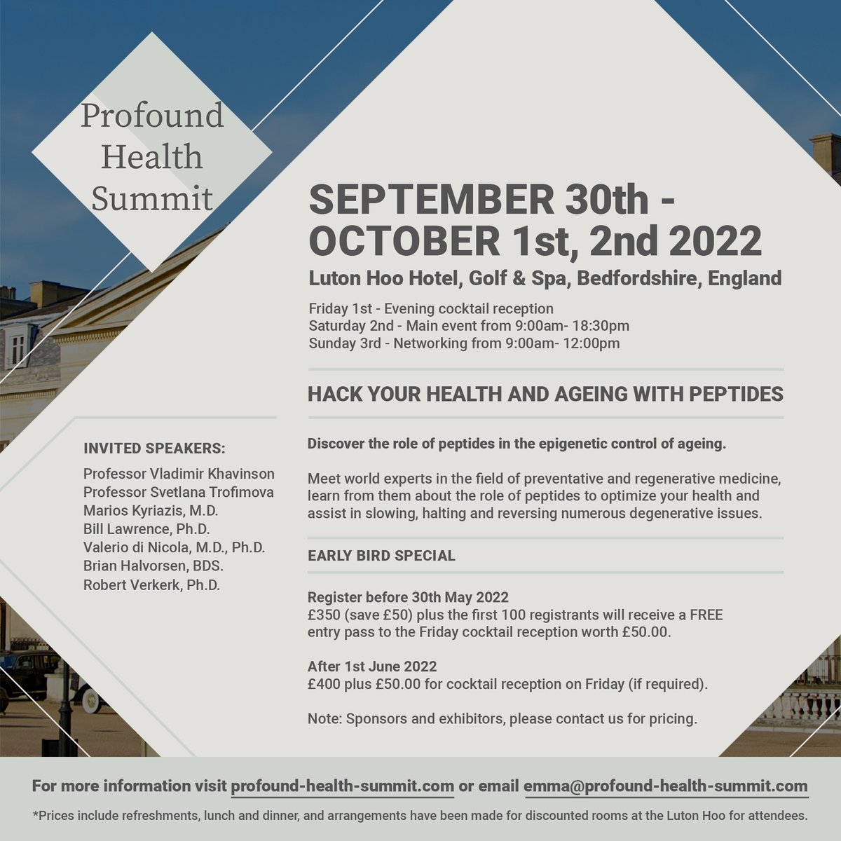 IAS_Ltd's tweet photo. We are proud to be sponsoring the #ProfoundHealthSummit.
You will be able to ask questions and pick the brains of the expert professionals in the field of #peptides. 

A fantastic opportunity that you don't want to miss. 
Early Bird tickets available: https://t.co/P6uP3t5uGM https://t.co/QNX1zZ6WsQ