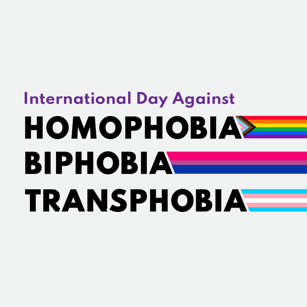 Today is the International Day Against Homophobia, Biphobia, and Transphobia. We recognize the courage and resilience of the LGBTQ2 community who have fought for equity. All forms of discrimination and violence have no place in Canada.