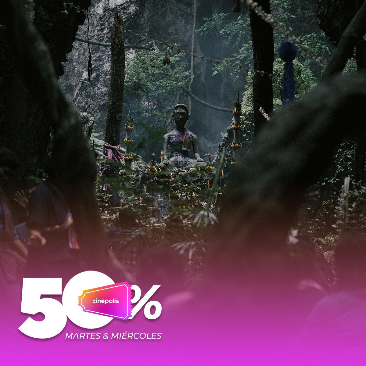 cinepolisarg's tweet photo. Martes y Miércoles con M de MIEDO y MITAD DE PRECIO. 😎 Conseguí tus entradas para TODAS las películas en TODOS los complejos a mitad de precio.
Disfrutá #LaMedium al 50%OFF o mirá todas las pelis que tenemos en cartelera en la web 🎬 https://t.co/ac7ixXg7al https://t.co/acKZlDWwXf