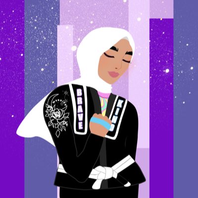 bjjwomen's tweet photo. Representation matters! #BJJWOMEN is here for all women to feel empowered 💜💪🏻 1 in 3 women get attacked worldwide - sometimes because they’re seen as easy targets and sometimes because of their identity/race! Let’s work together to change the numbers and narrative! #NFTArts #nft https://t.co/73QUGASgoT
