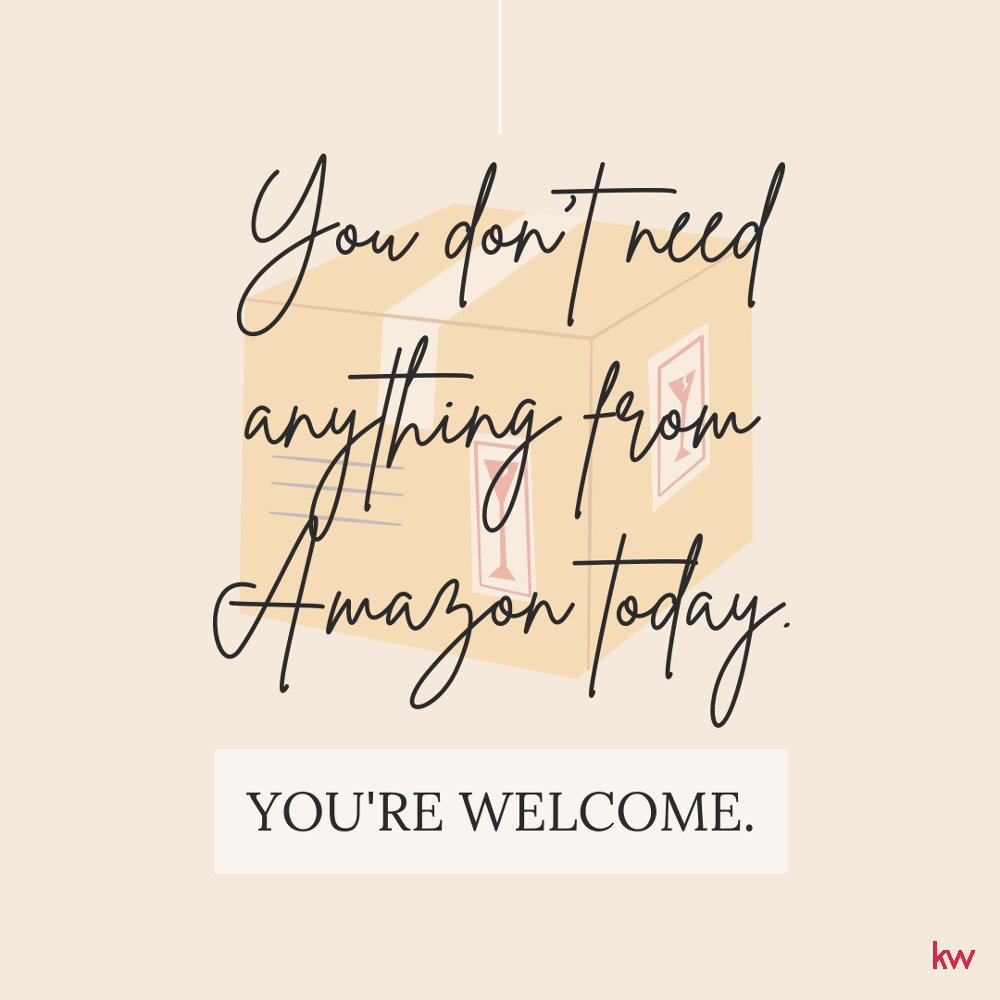 realtordevers's tweet photo. It's hard, but you can do it. Skip the Amazon order today, and instead, start shopping for homes! #AmazonHumor #ShoppingHumor #AmazonMemes #RetailTherapy #ShoppingMeme #ShoppingMemes #RealEstate https://t.co/Lsnb1v9PEk