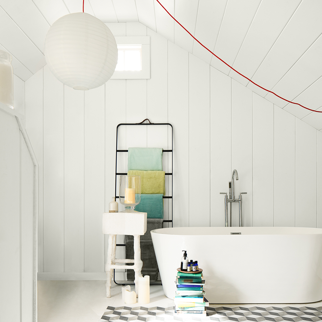 Benjamin_Moore's tweet photo. Looking for a bedroom color that makes for a space that's both restful and reinvogorating? Try the softly shaded #ColorOfTheYear2022 October Mist 1495, especially when paired with Steam AF-15. https://t.co/o0f27VV6Mt #BenjaminMoore #Paint https://t.co/3qTqwJuPd4