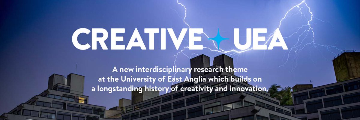 CreativeUEA_'s tweet photo. ⚡Welcome to #CreativeUEA, a new #research theme @uniofeastanglia!
Bringing together UEA's full spectrum of creative activities to offer transformative approaches to:
🌍Pressing local & global challenges
⚖️Drive cultural policy
💷Generate economic growth
🗣️Reach new audiences https://t.co/l1VnglVPXb