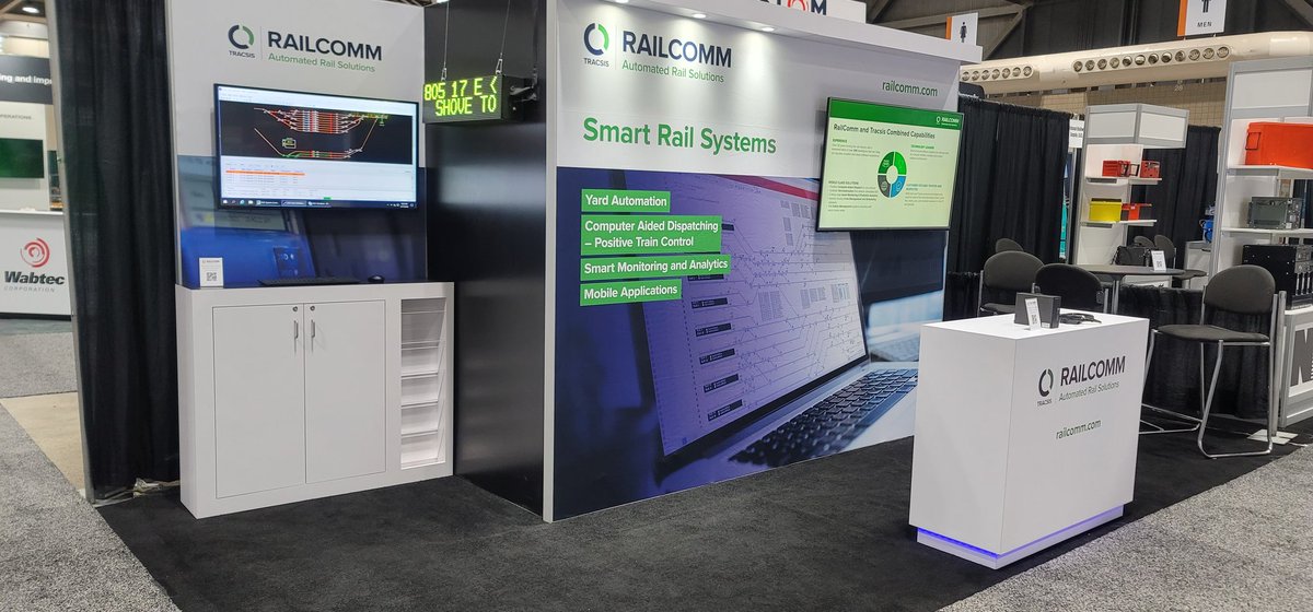 TracsisUs's tweet image. We are ready to get started at #RSSI in Kansas City. Stop by booth 1317 to see the latest @RailComm solutions &amp;amp; meet our new @Tracsis family members. #RailComm #Tracsis #Rail #Dispatch #PTC #Railroad @AREMArail #RemoteConditionMonitoring #YardAutomation #AREMA #RSSI2022