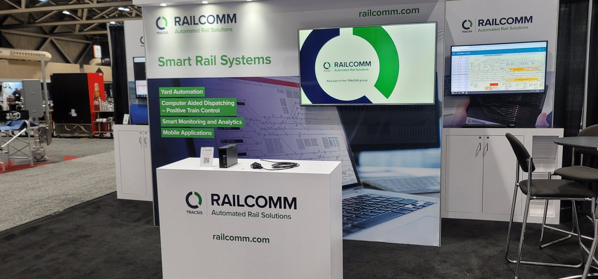 TracsisUs's tweet image. We are ready to get started at #RSSI in Kansas City. Stop by booth 1317 to see the latest @RailComm solutions &amp;amp; meet our new @Tracsis family members. #RailComm #Tracsis #Rail #Dispatch #PTC #Railroad @AREMArail #RemoteConditionMonitoring #YardAutomation #AREMA #RSSI2022