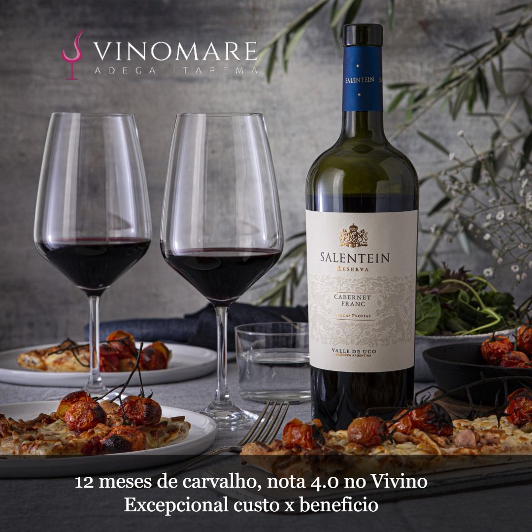 vinomare_br's tweet photo. Este maravilhoso vinho da Salentein, Reserva Cabernet Franc passa 12 meses por carvalho, vinho muito equilibrado, com final frutado longo e persistente. 
Melhor custo beneficio de vinhos atualmente, na minha humilde opinião.  Apenas R$ 70,00 https://t.co/DwzdBA2l3Z