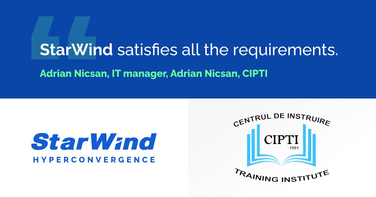 starwindsan's tweet photo. ๐#StarWind_success_story
CIPTI, a Moldavian transportation company, accelerates the processing of its shipping services by creating a #highlyavailable (#HA) IT environment powered by #StarWind Virtual SAN (#vSAN)
https://t.co/NJaGBSkHDS https://t.co/xrEtBiD3sI