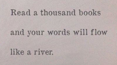 Today a reader, tomorrow a leader.